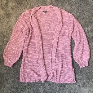 Wild Fable Pink Textured Open Front Cardigan